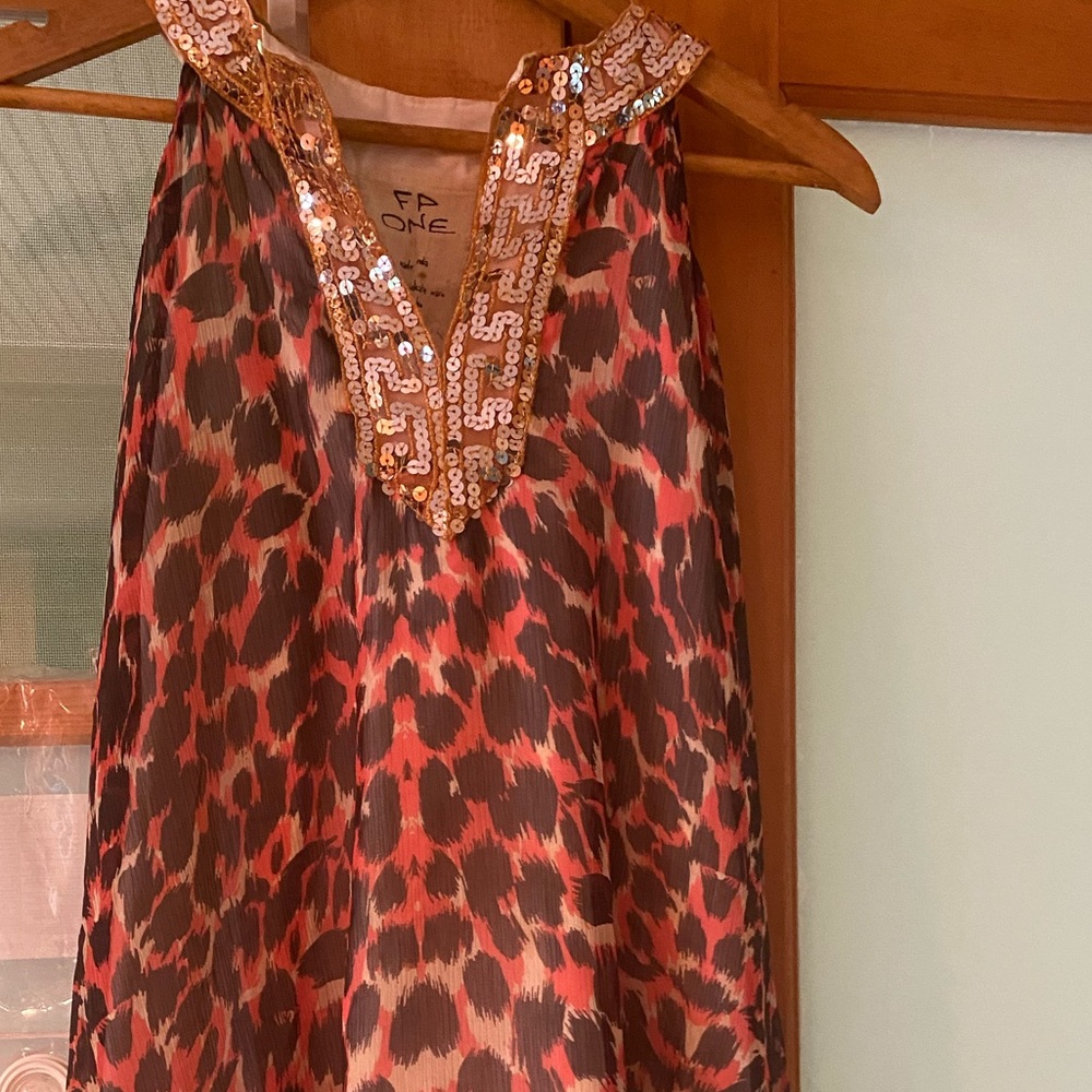 Free People Printed/Sequin Dress